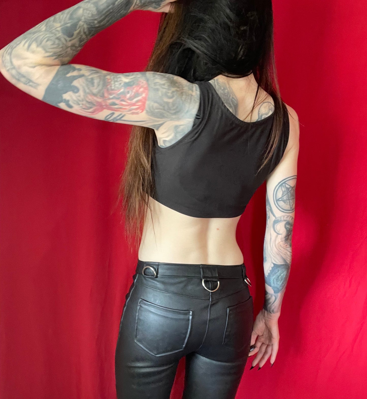 Hell Couture Hack O Lantern Crop Top