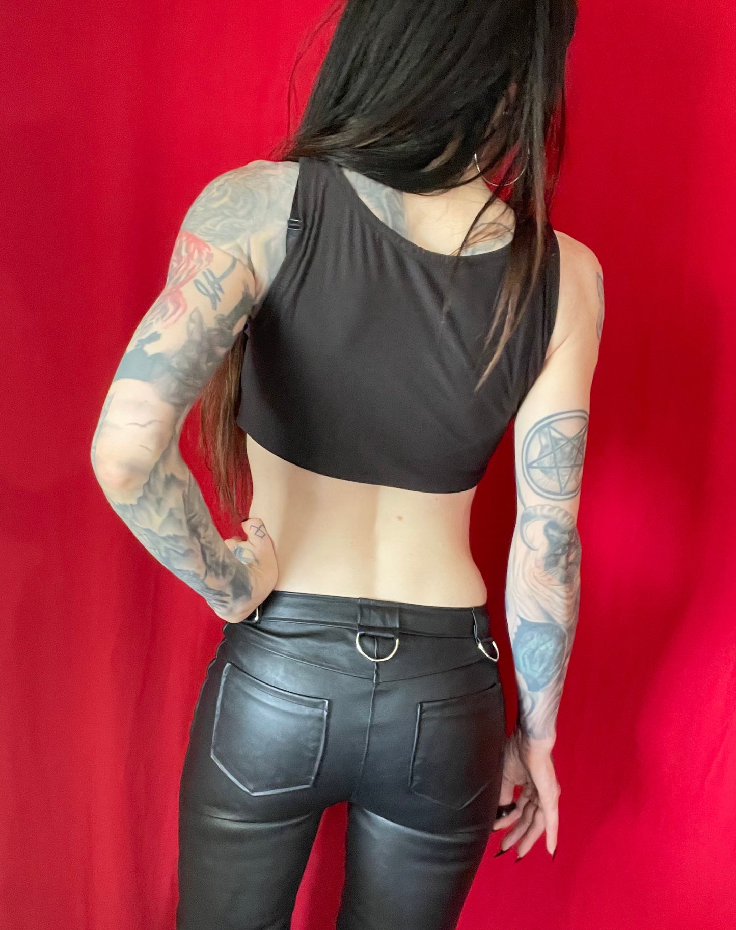 Hell Couture Hack O Lantern Crop Top