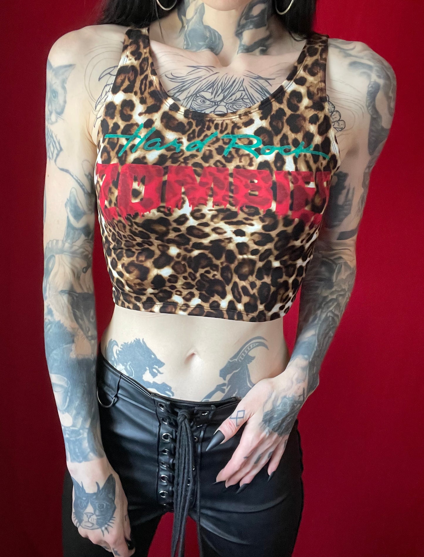 Hell Couture Hard Rock Zombies Crop Top