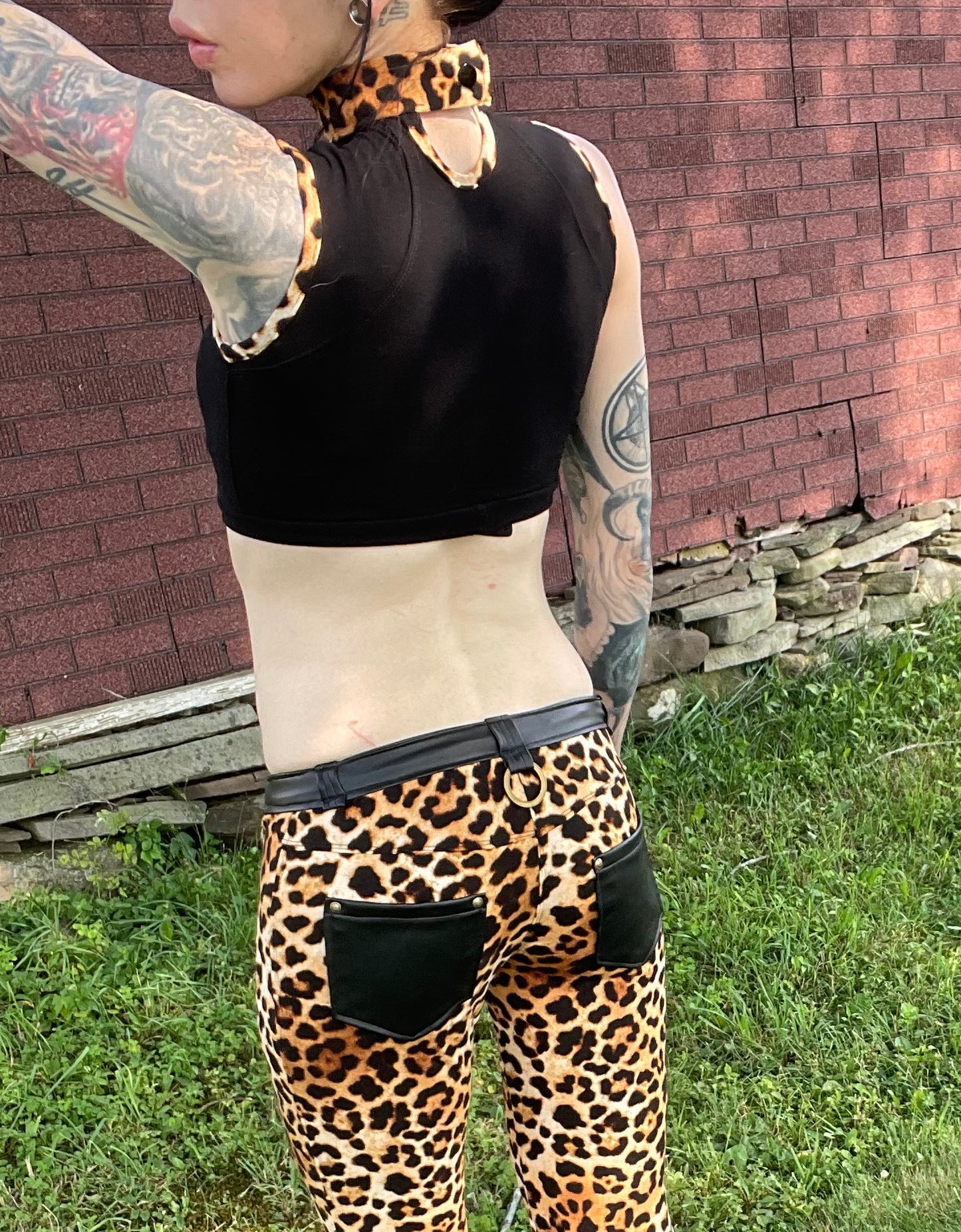 Hell Couture Leopard Crop Top