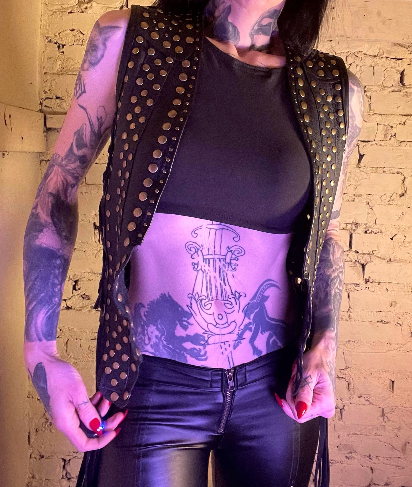 Street Ready Leather Vest