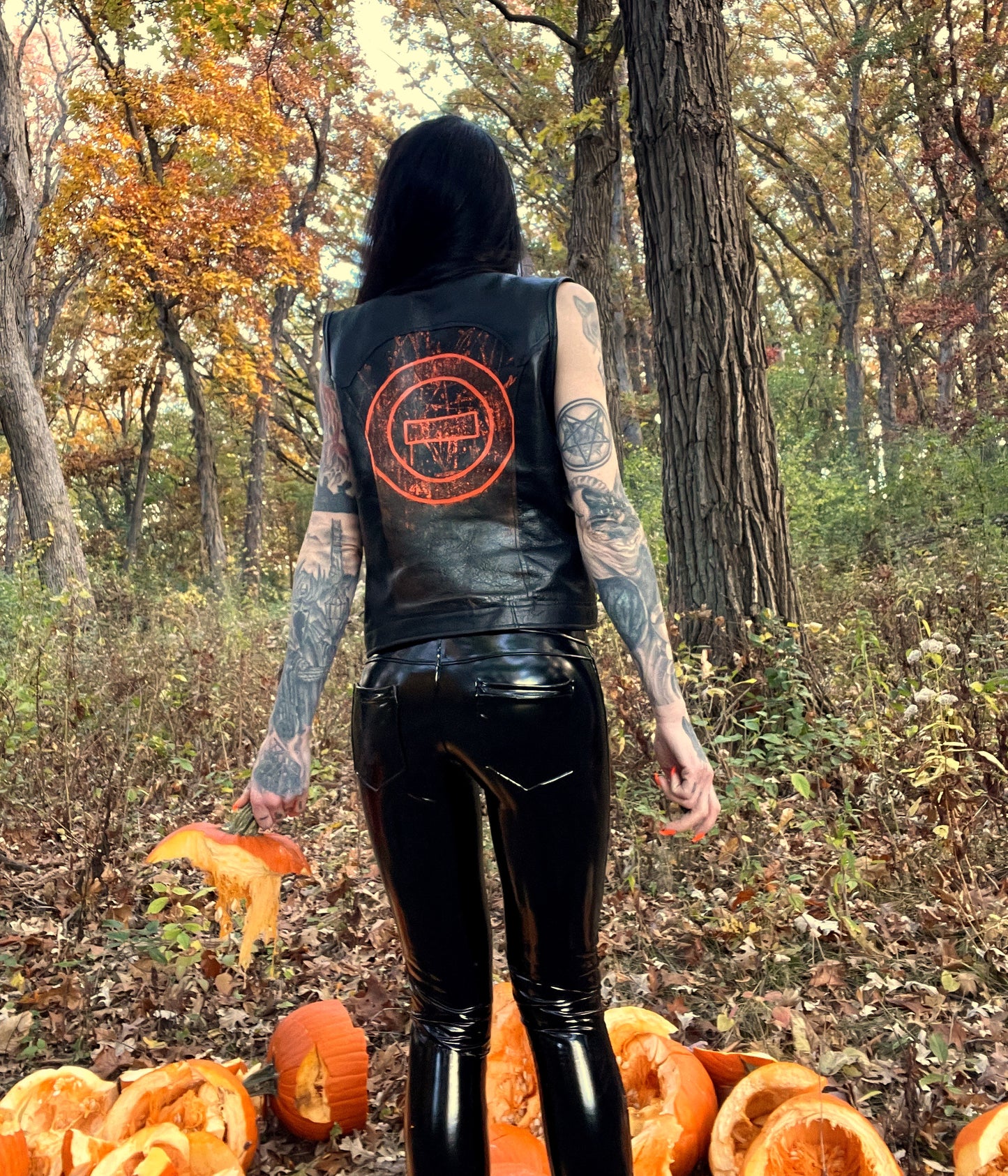 All Hallows Eve Leather Vest