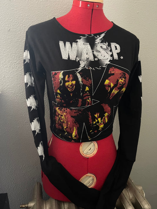 W.A.S.P. Long Sleeve Crop Top