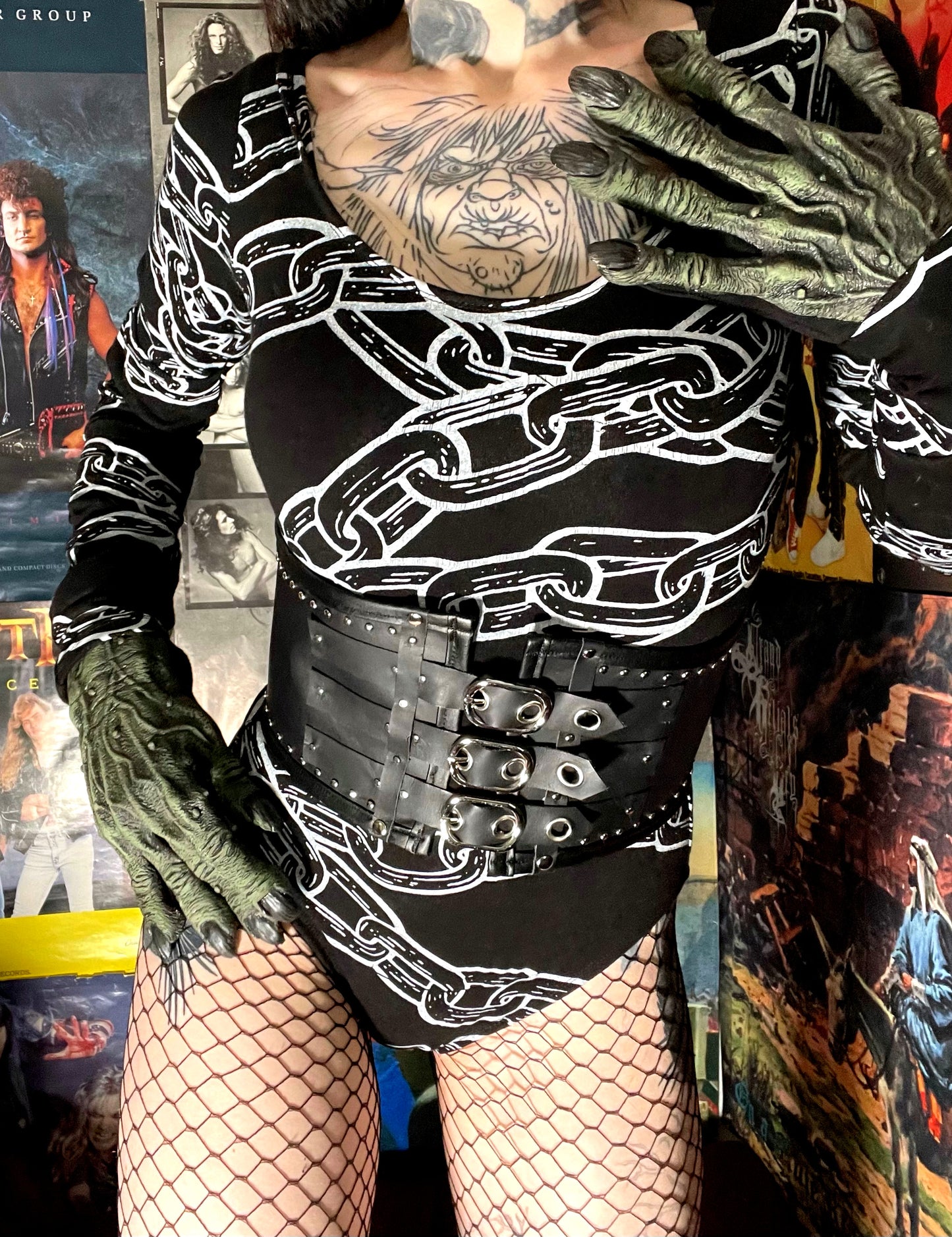 Hell Couture Studded Cincher Belt