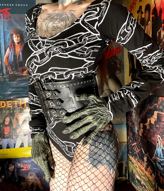 Hell Couture Studded Cincher Belt