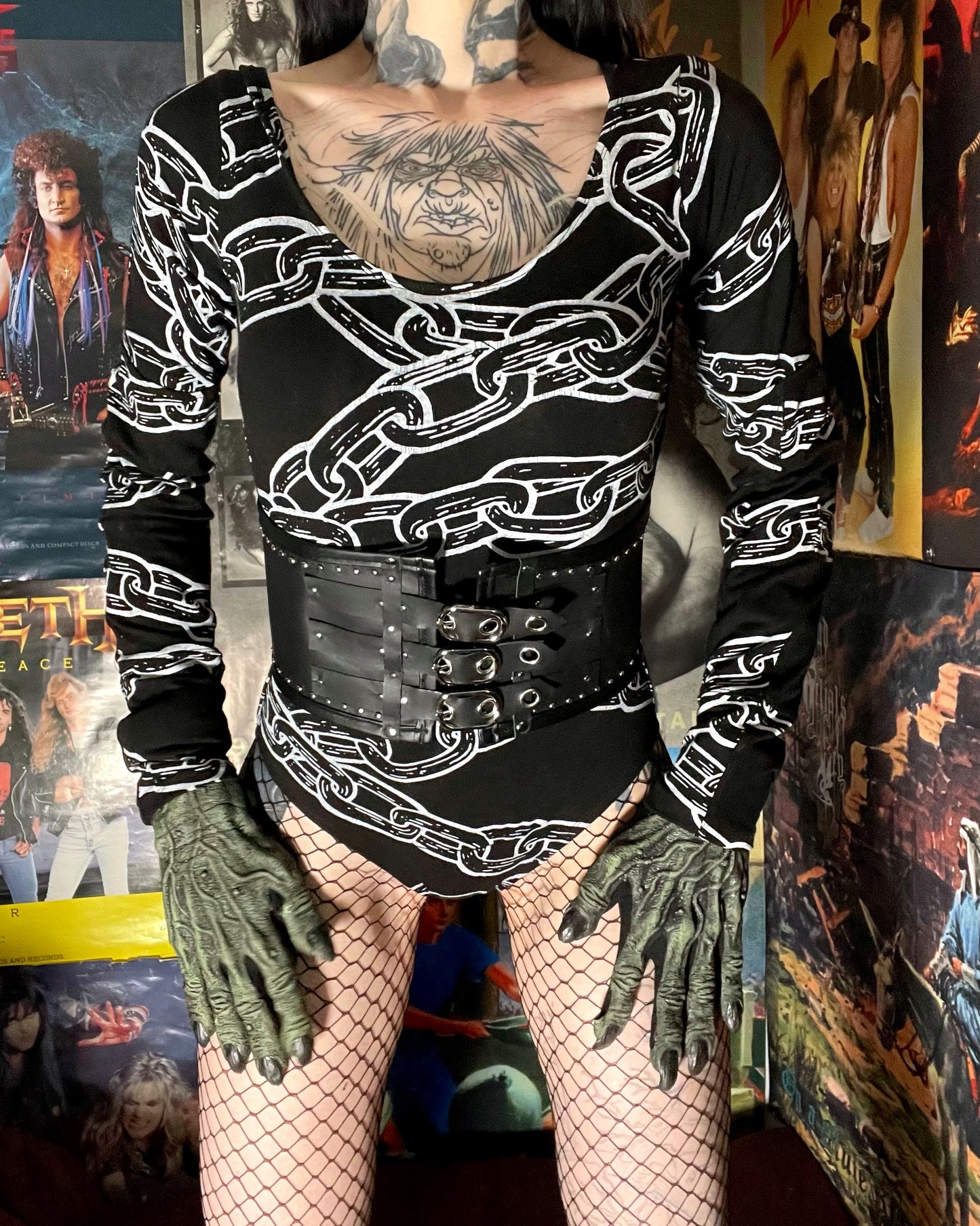 Hell Couture Studded Cincher Belt