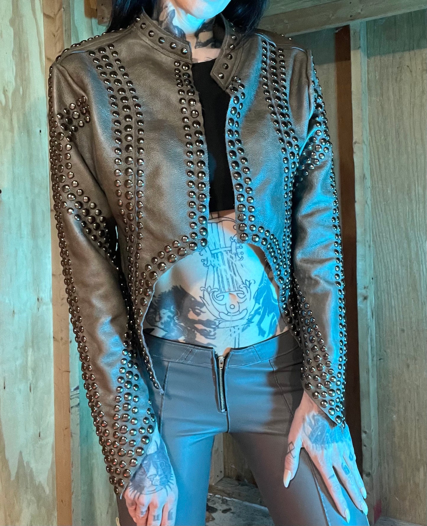 Hell Couture Iron Fist Leather Jacket