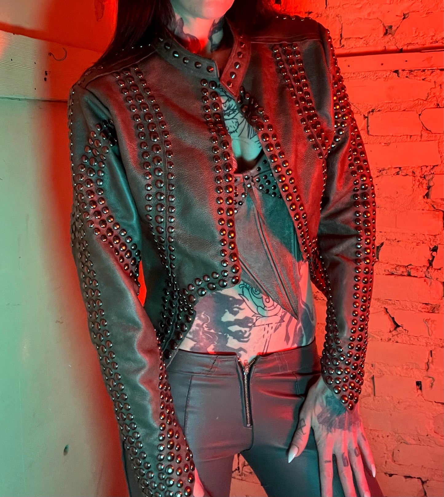 Hell Couture Iron Fist Leather Jacket