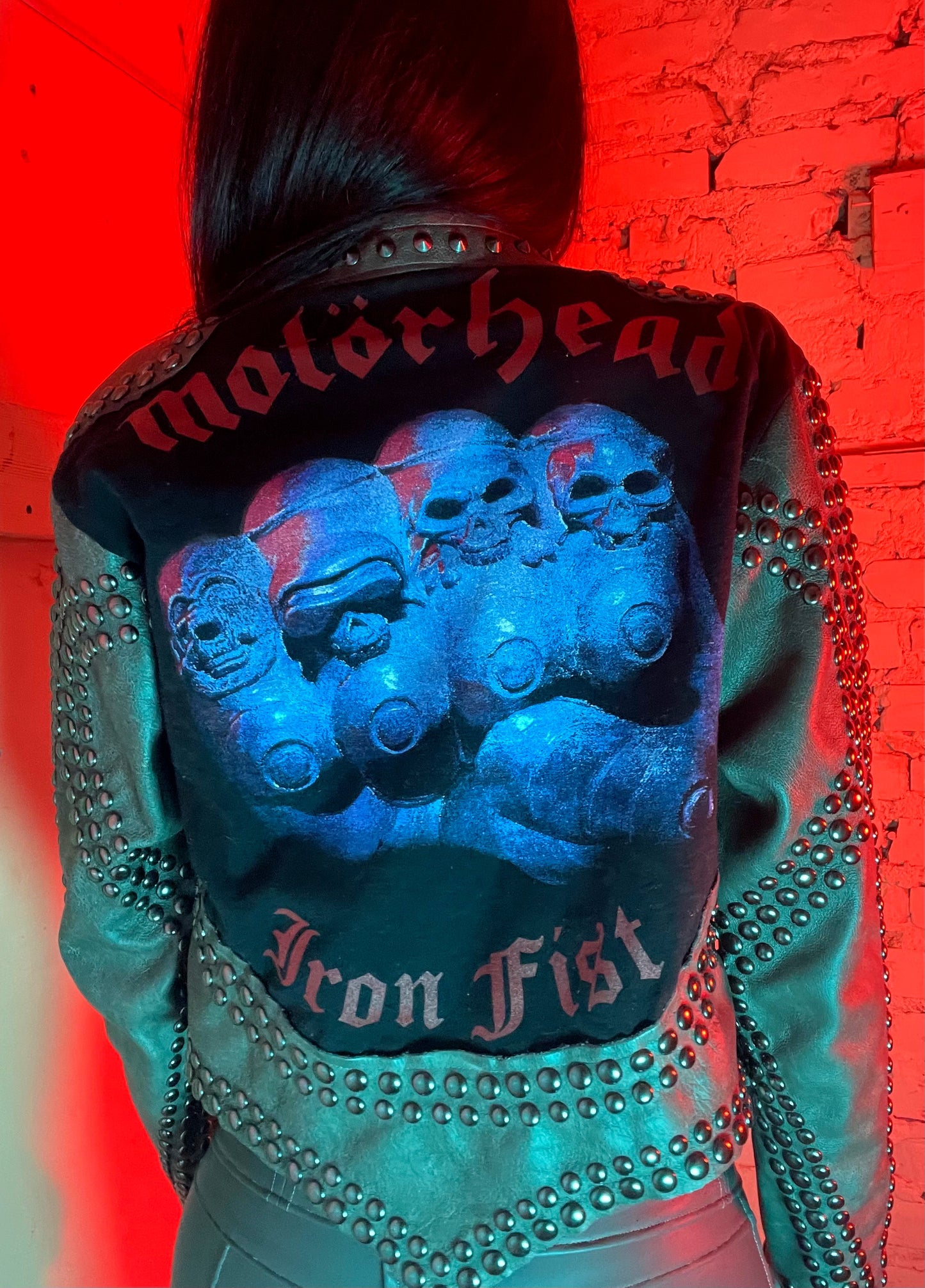 Hell Couture Iron Fist Leather Jacket