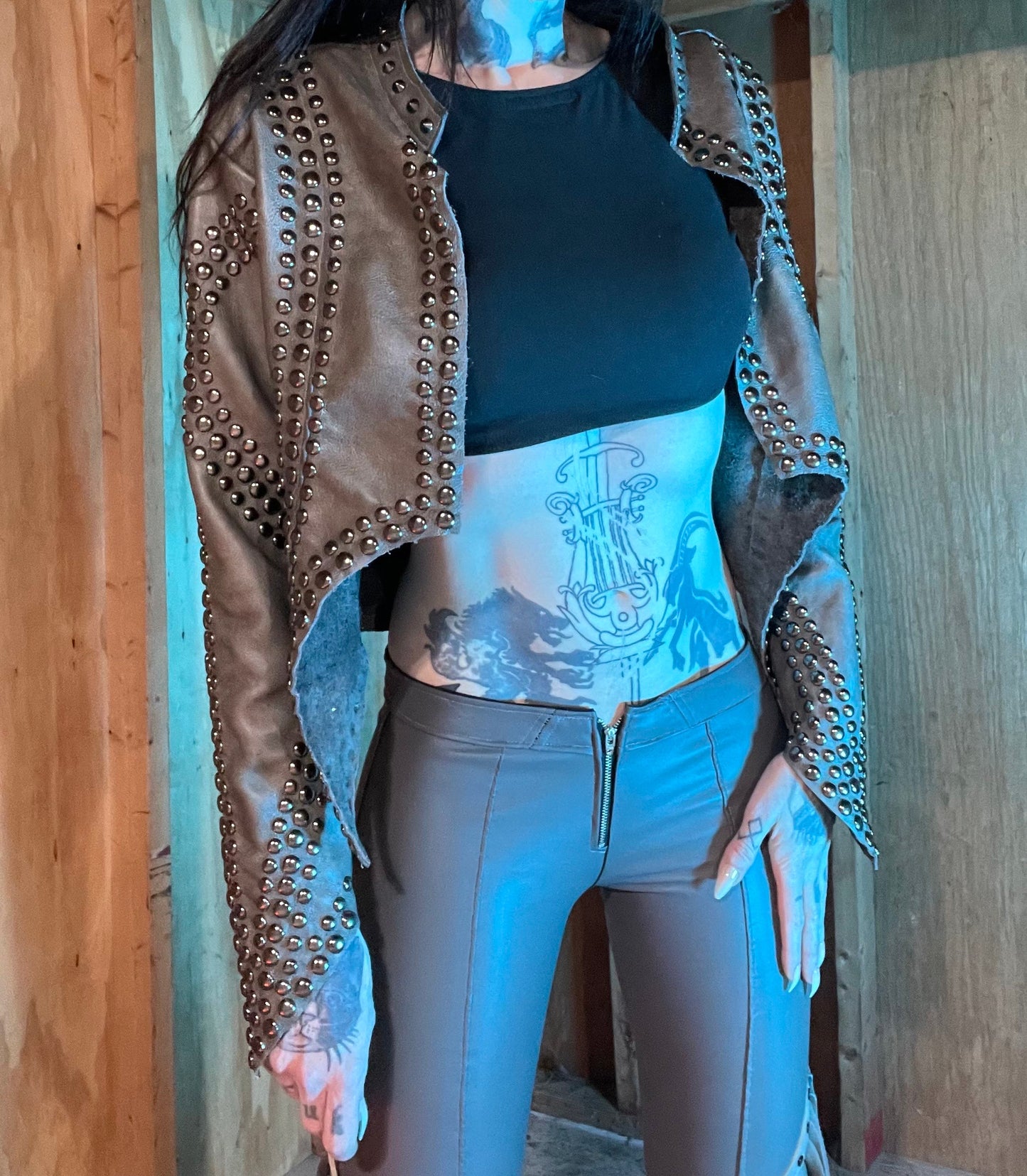 Hell Couture Iron Fist Leather Jacket