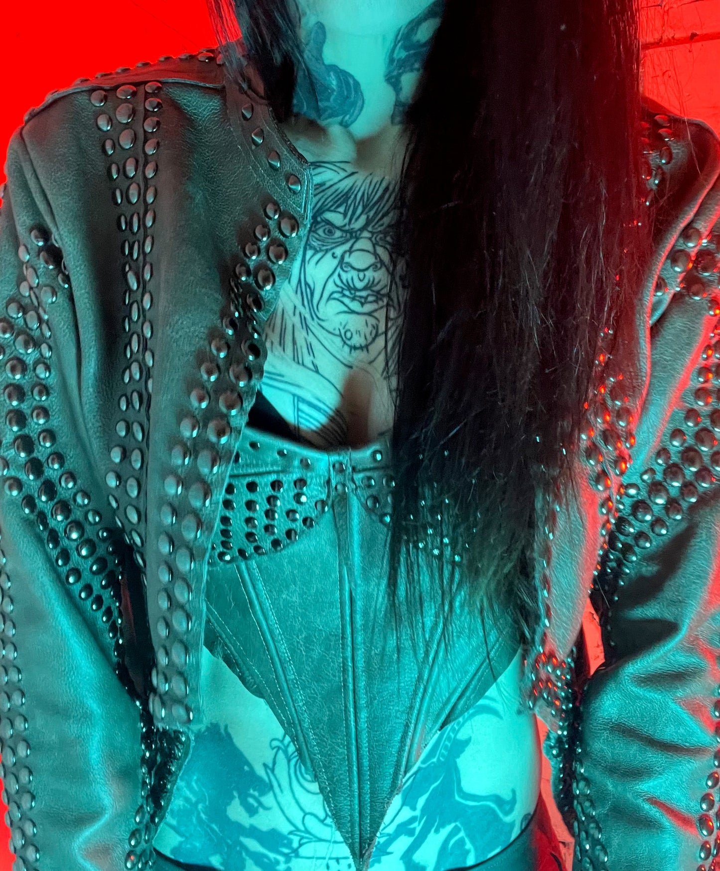 Hell Couture Iron Fist Leather Jacket