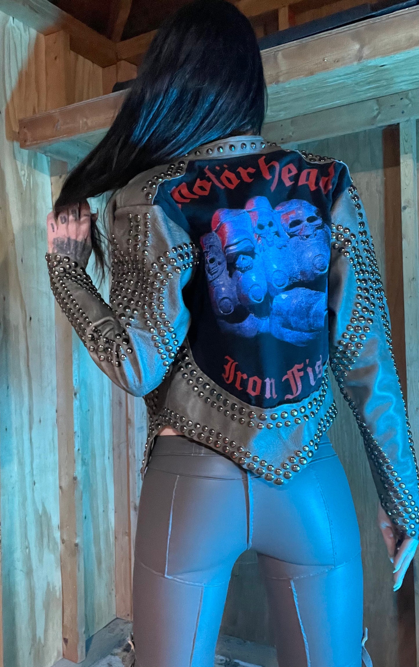 Hell Couture Iron Fist Leather Jacket