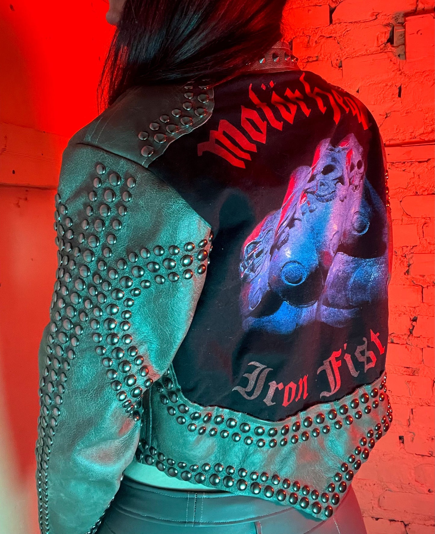 Hell Couture Iron Fist Leather Jacket