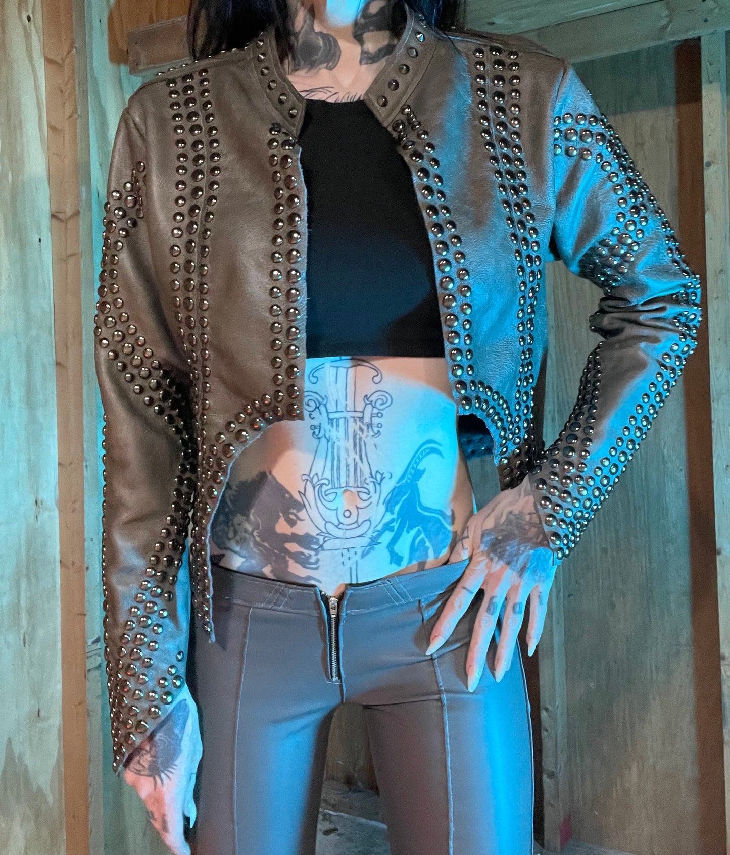 Hell Couture Iron Fist Leather Jacket