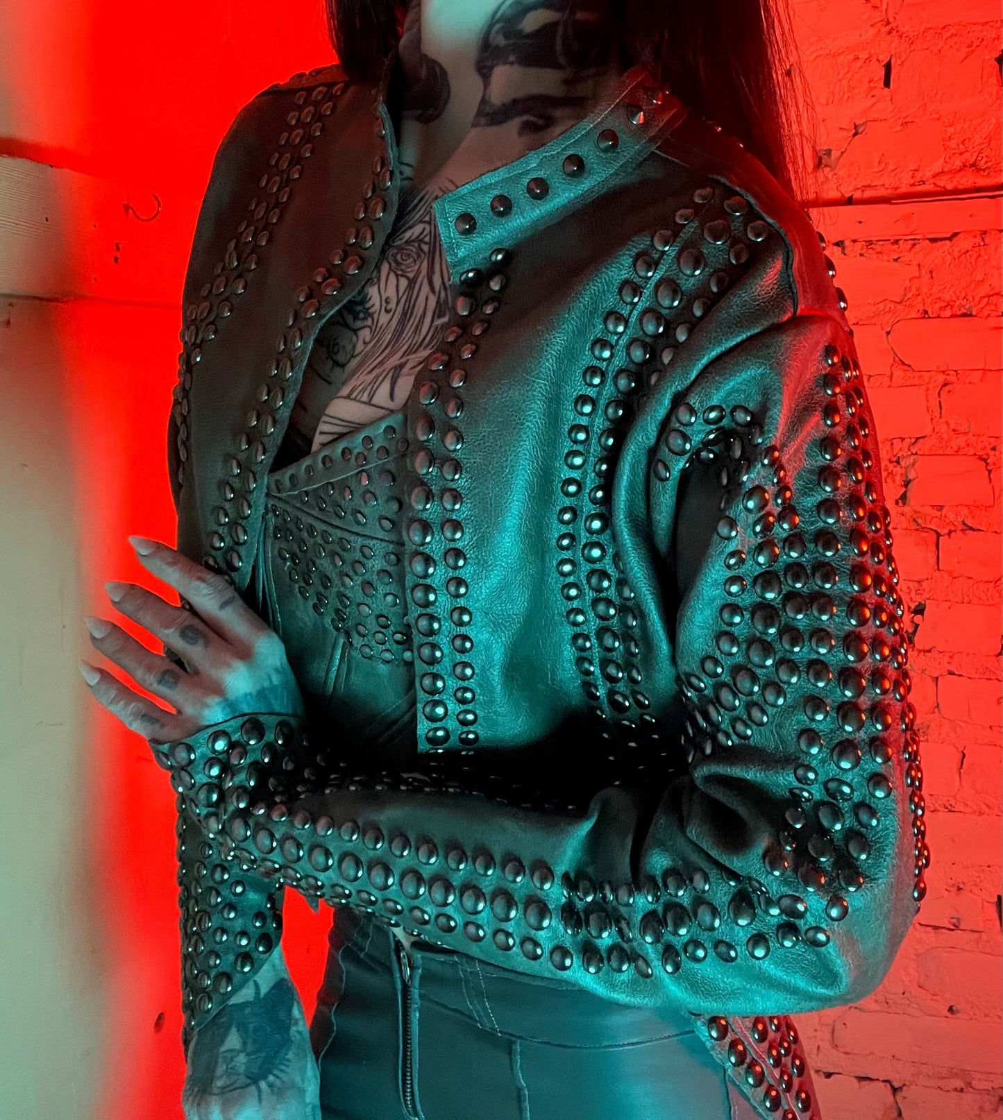 Hell Couture Iron Fist Leather Jacket