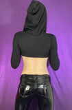 Hell Couture Open Crop Hoodie
