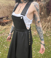 Hell Couture Overalls Maxi Pleather Dress