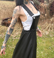 Hell Couture Overalls Maxi Pleather Dress