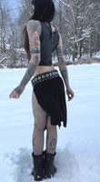 Hell Couture Grommet Belt Mini Skirt