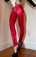 Hell Couture Red Satin Pants