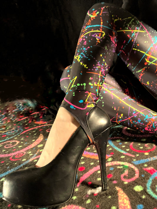 Hell Couture Splatter Leggings