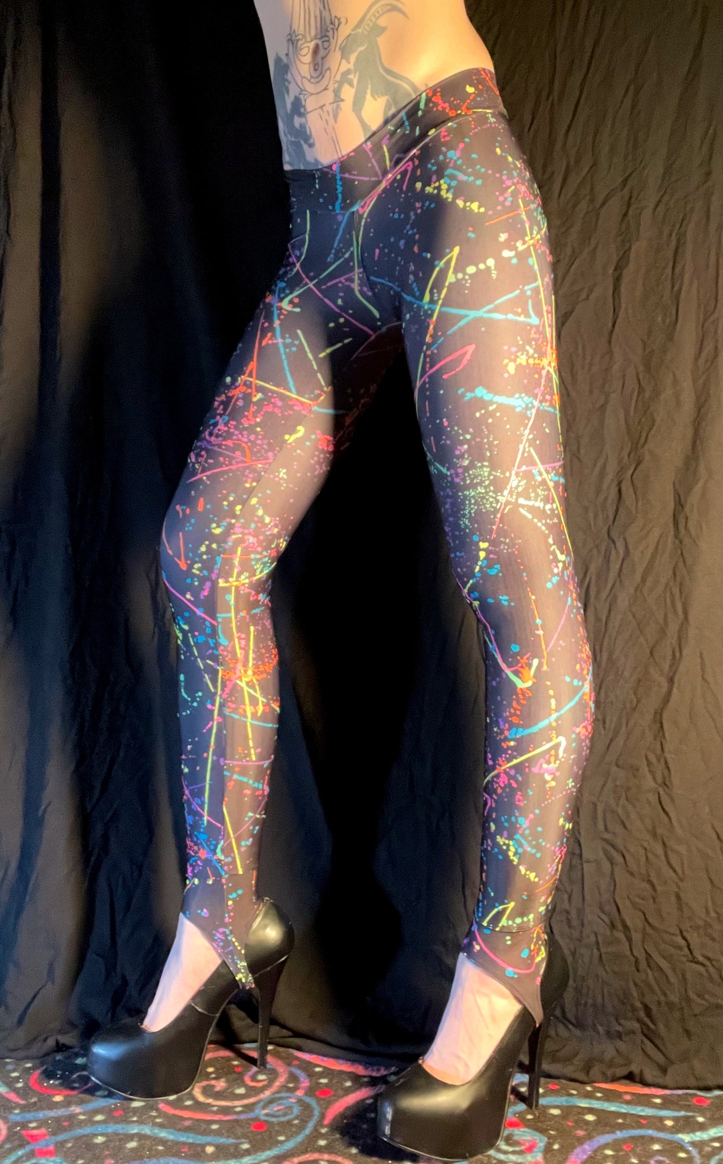 Hell Couture Splatter Leggings