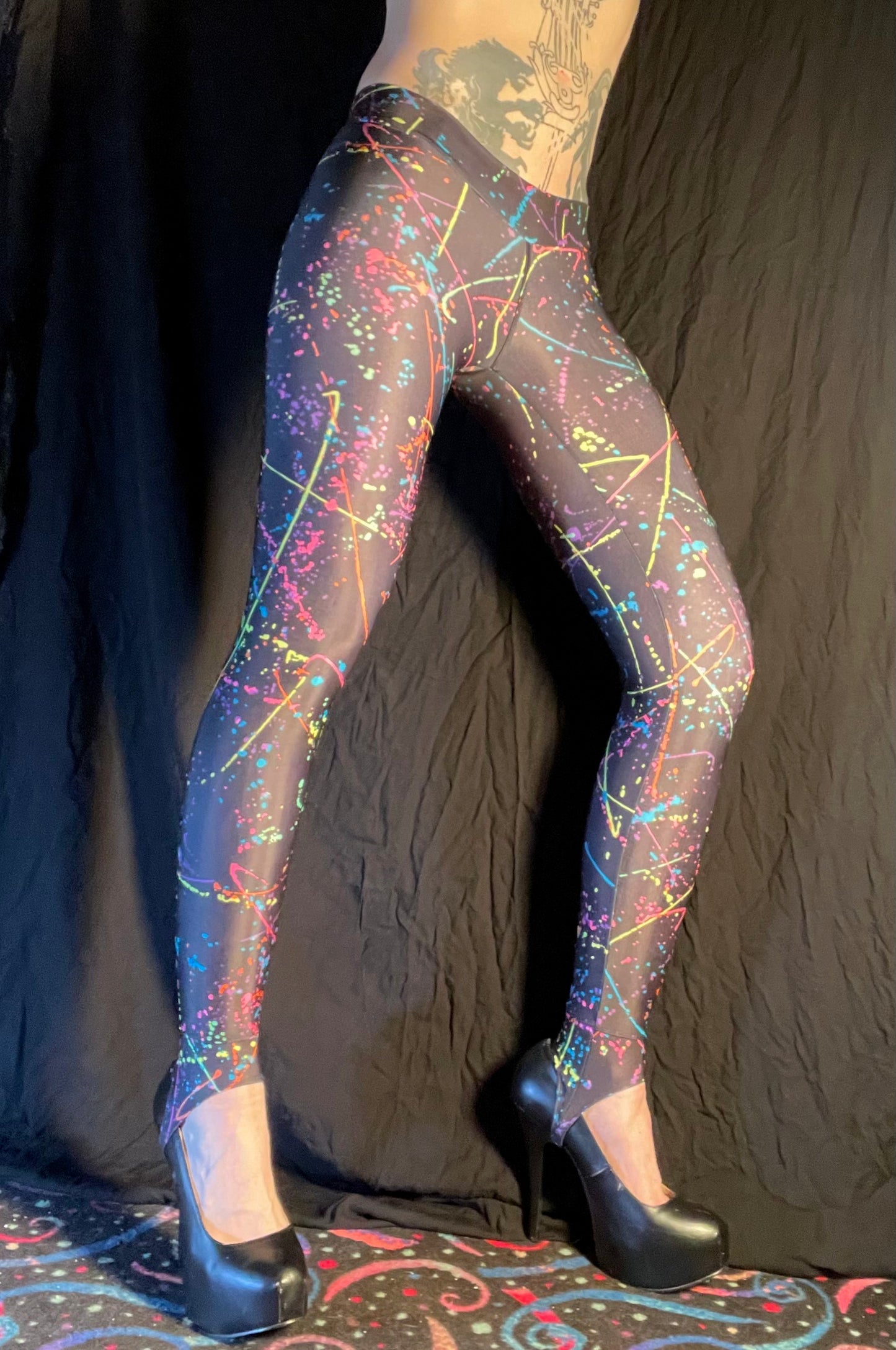 Hell Couture Splatter Leggings