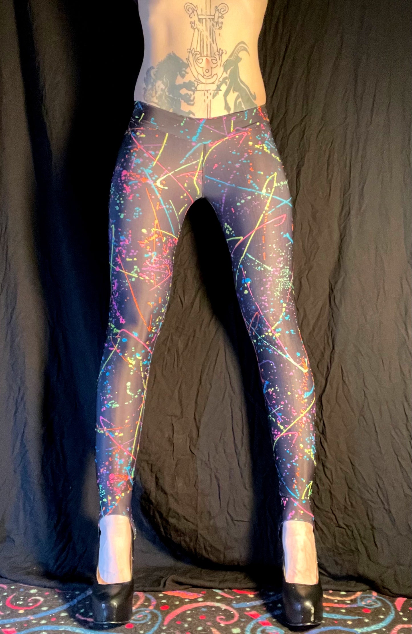 Hell Couture Splatter Leggings