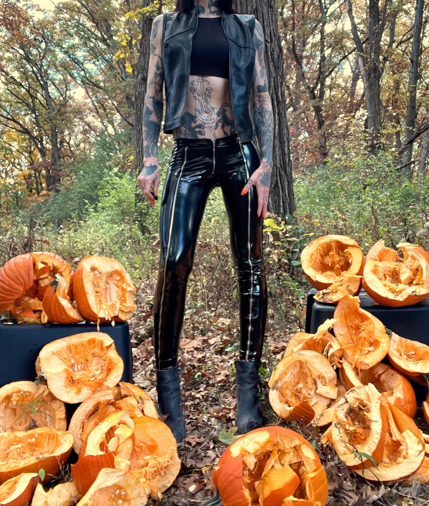 All Hallows Eve Leather Vest