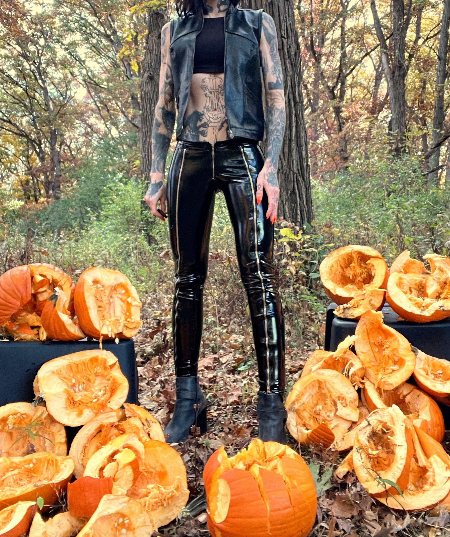 All Hallows Eve Leather Vest