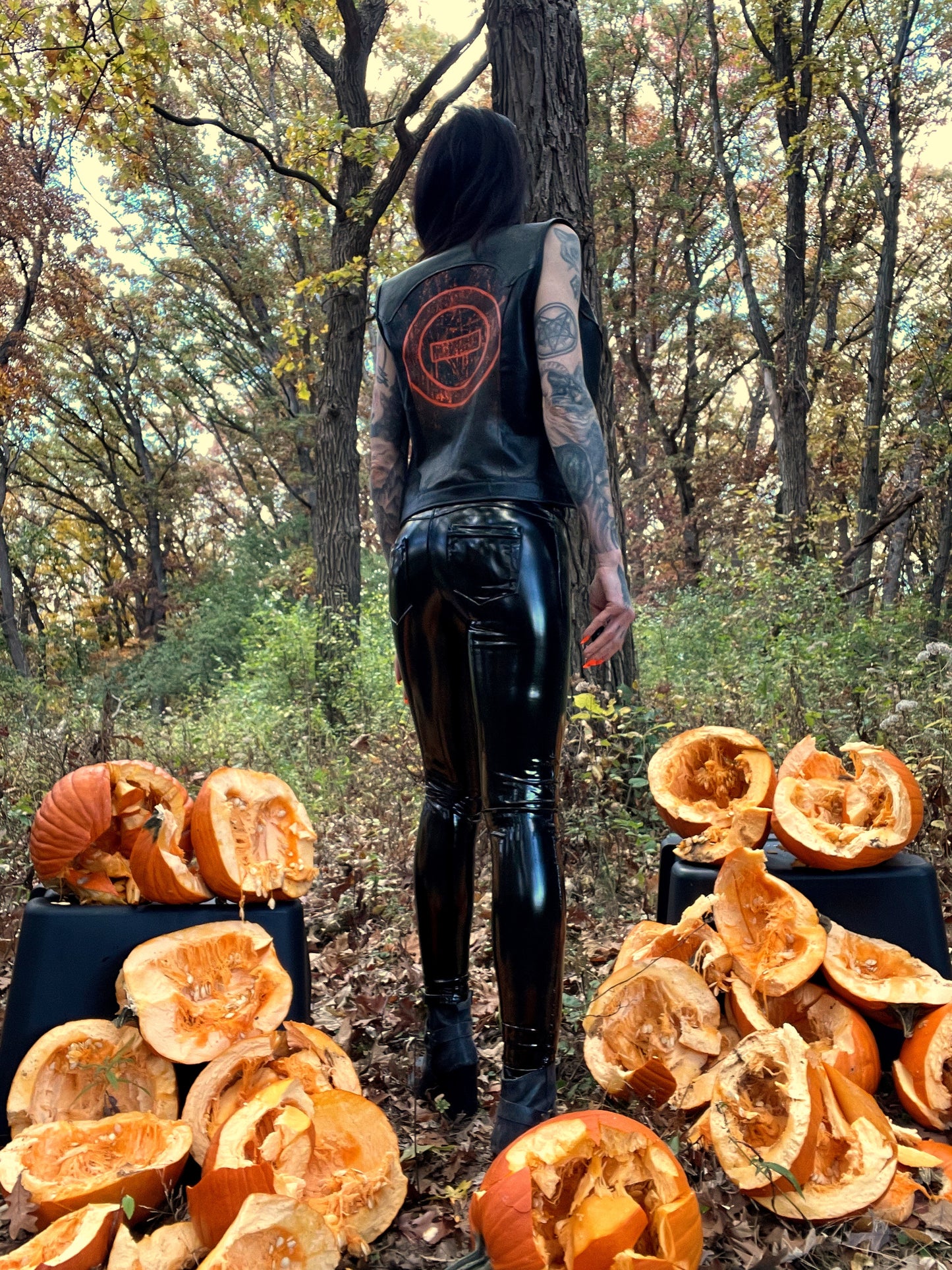 All Hallows Eve Leather Vest