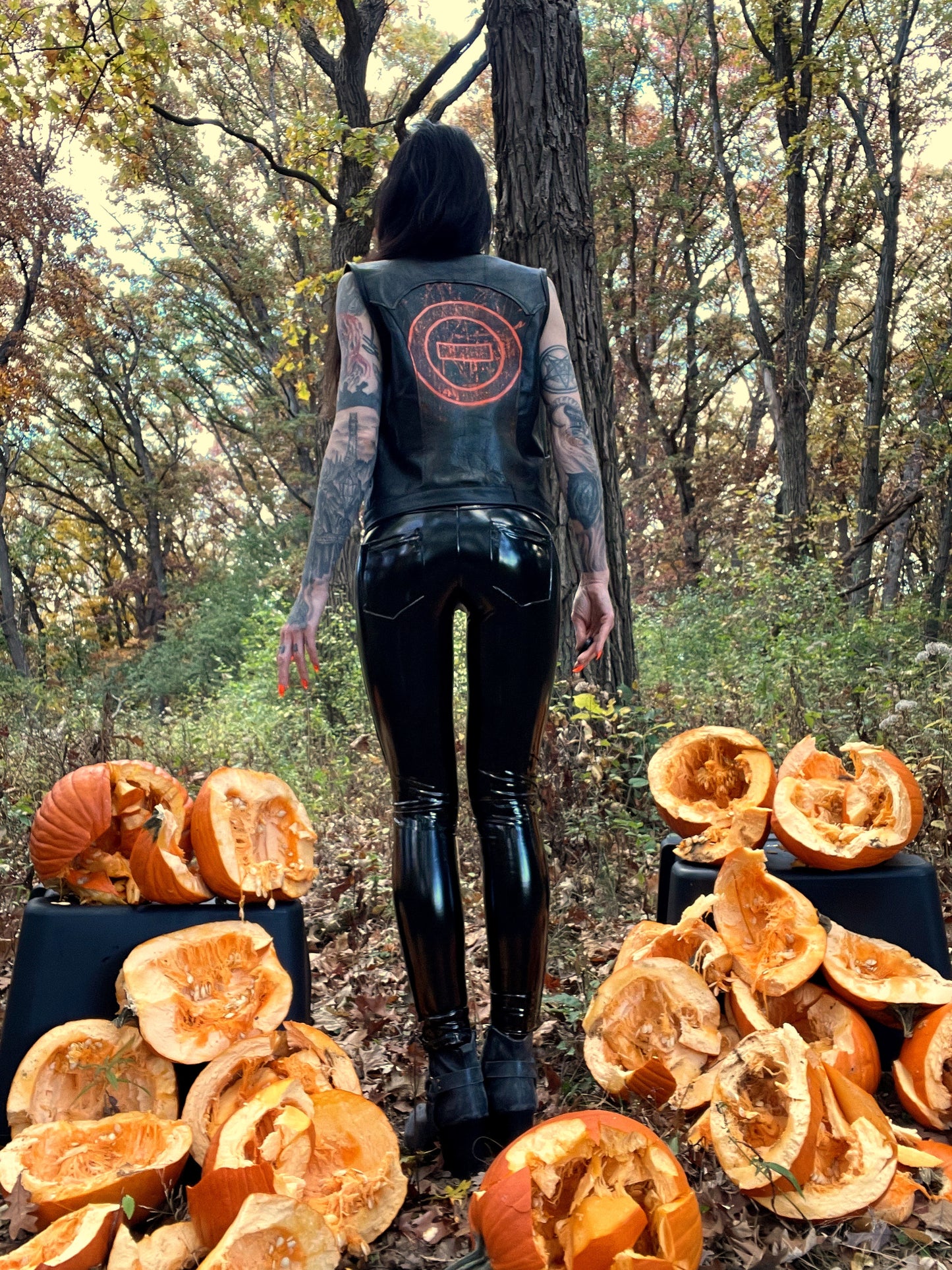 All Hallows Eve Leather Vest