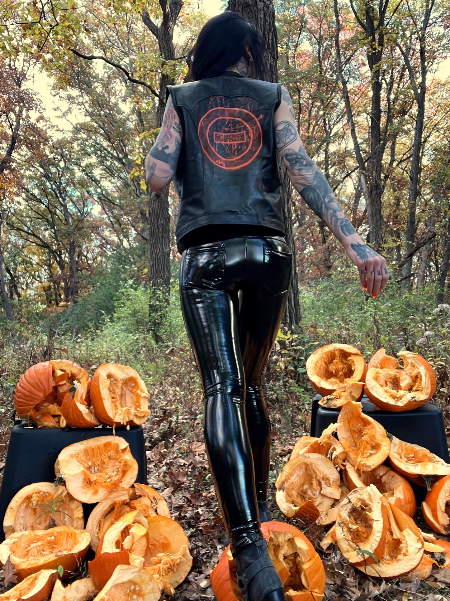 All Hallows Eve Leather Vest