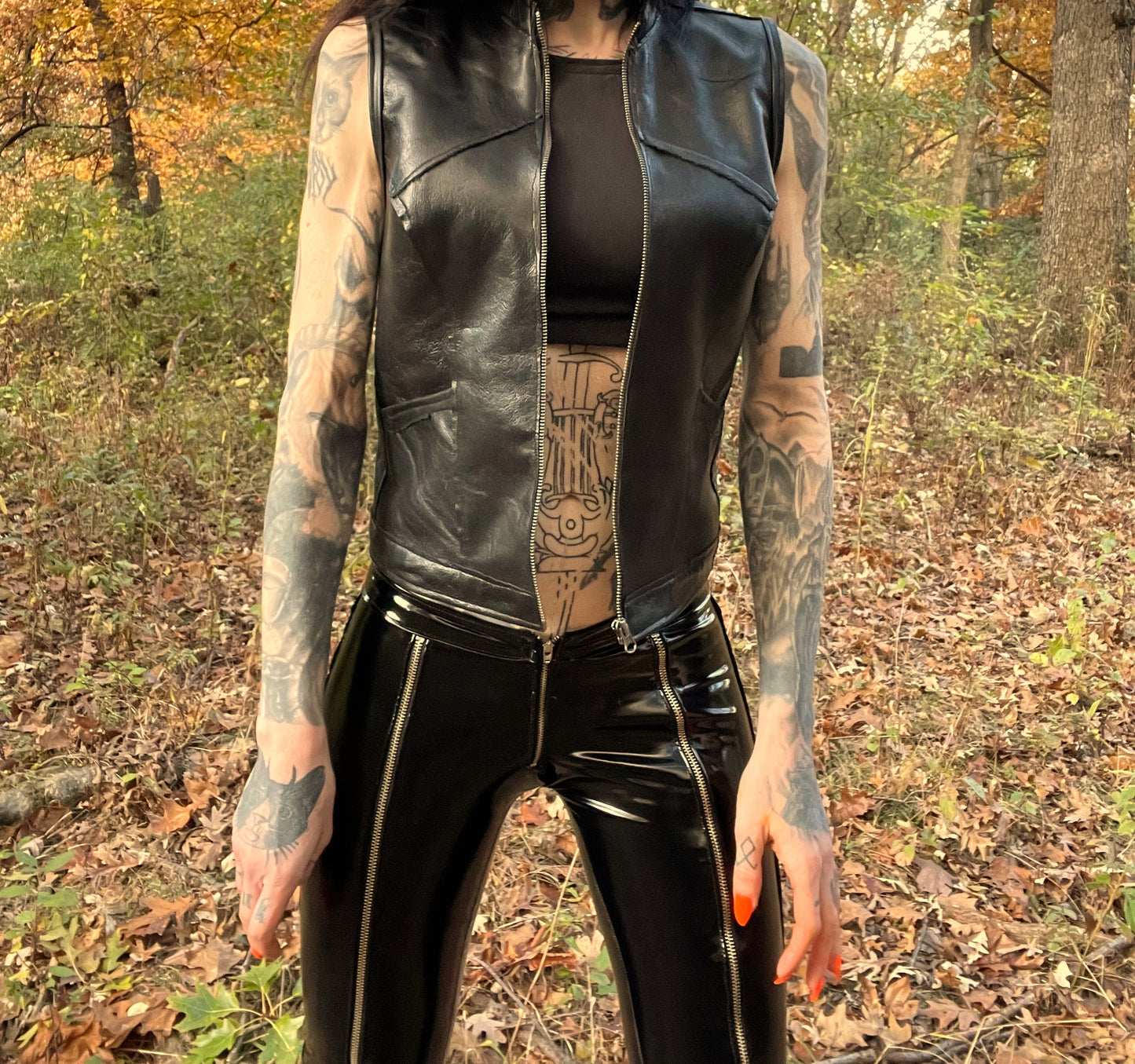 All Hallows Eve Leather Vest