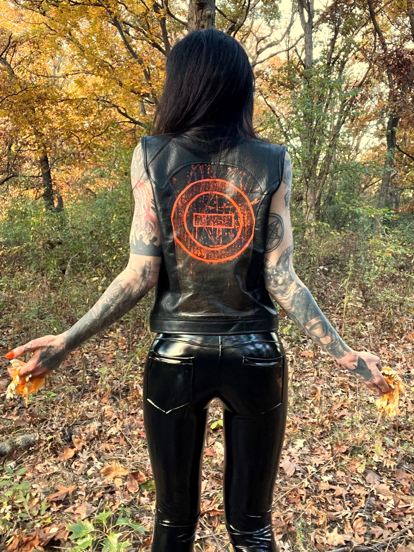 All Hallows Eve Leather Vest